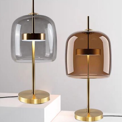 3 color modern hotel living room decorative glass table lamp-model 2