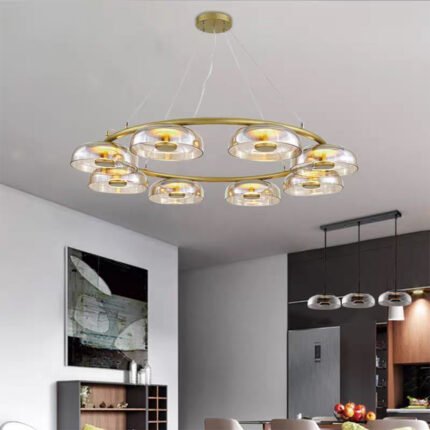 Nordic Home Living Room Dining Room Decorative Glass Pendant Light