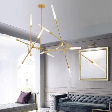 Nordic art fashion living room bar simple chandelier