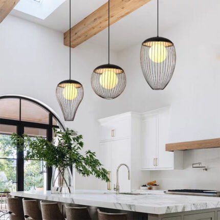 American style simple iron chandelier