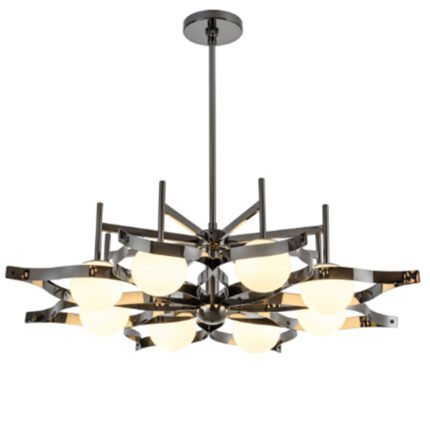 8 heads unique modern gold and black living room dining room chandelier