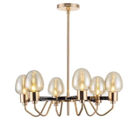 Cognac small ball home chandelier