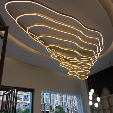 Hardware mountain shape decorative chandelier