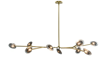 Smoky grey modern home decor pendant lamp