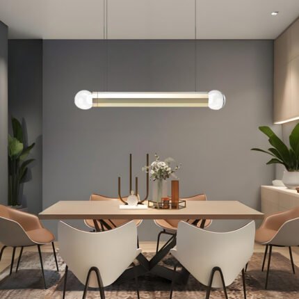 Modern Brass Color Home Horizontally suspended chandelier Model 2