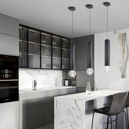 Modern Brass Color Home Pendant Light Model 1