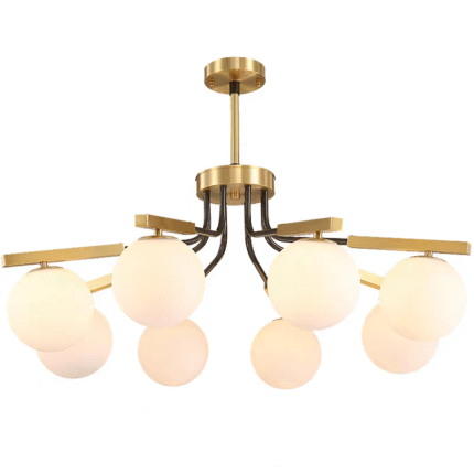 Nordic modern iron glass home pendant light