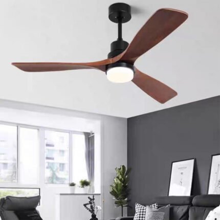 3 heads Postmodern Minimalist American Home Hotel Indoor Ceiling Fan Lights