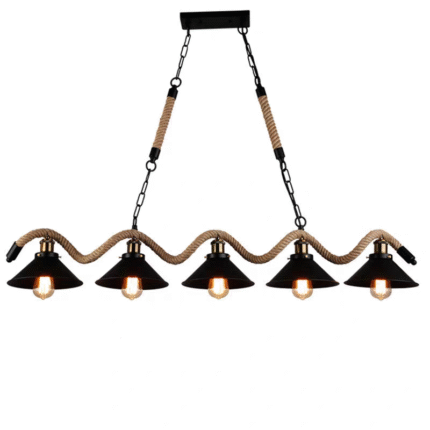 American minimalist modern hemp rope home decoration pendant light