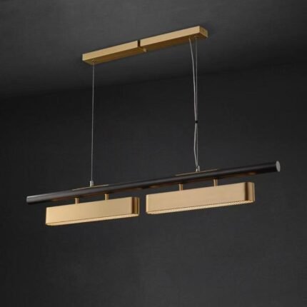 Electroplated iron gold dining room office pendant light postmodern minimalist lamp