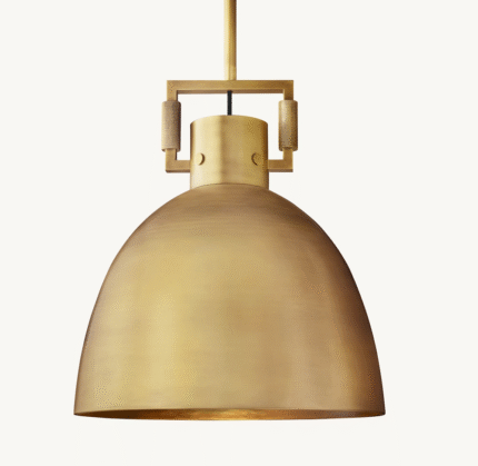 Brass Metal Bell Pendant Light for Dining Room