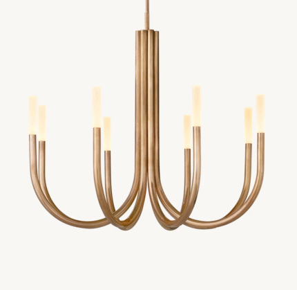 Creative postmodern golden home chandelier