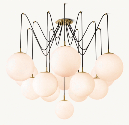 Glass ball combination decorative chandelier