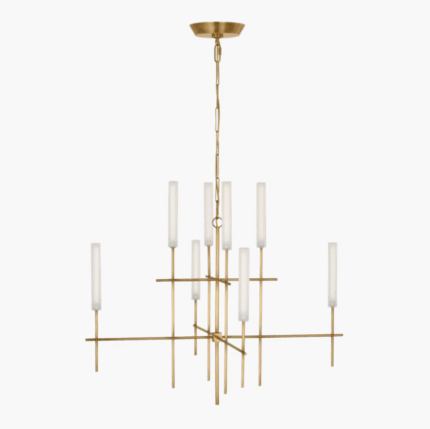 Creative acrylic chandelier modern gold home metal combination chandelier