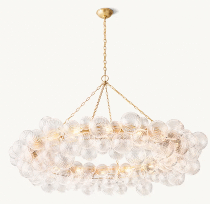 Luxury modern glass ball chandeliers