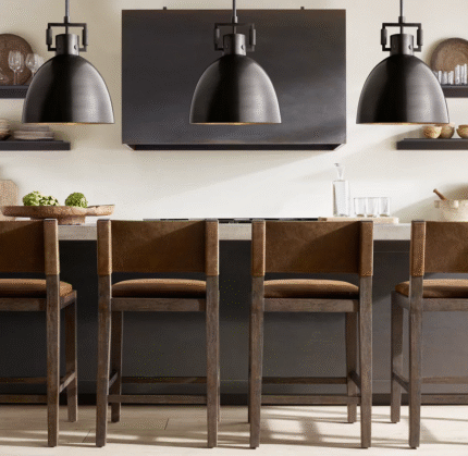 Black Metal Bell Pendant Light for Dining Room Kitchen Light