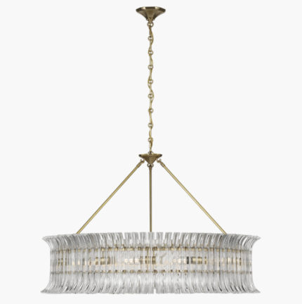 Copper modern luxury crystal chandelier