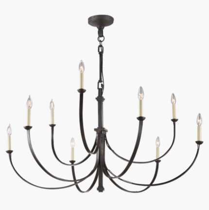 American retro candle bulb home decoration chandelier