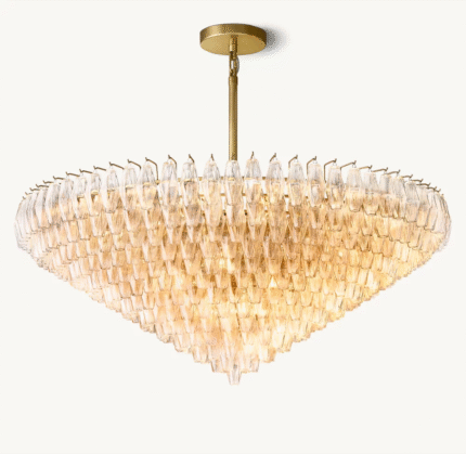 Conical all glass luxury chandelier modern high quality chandelier
